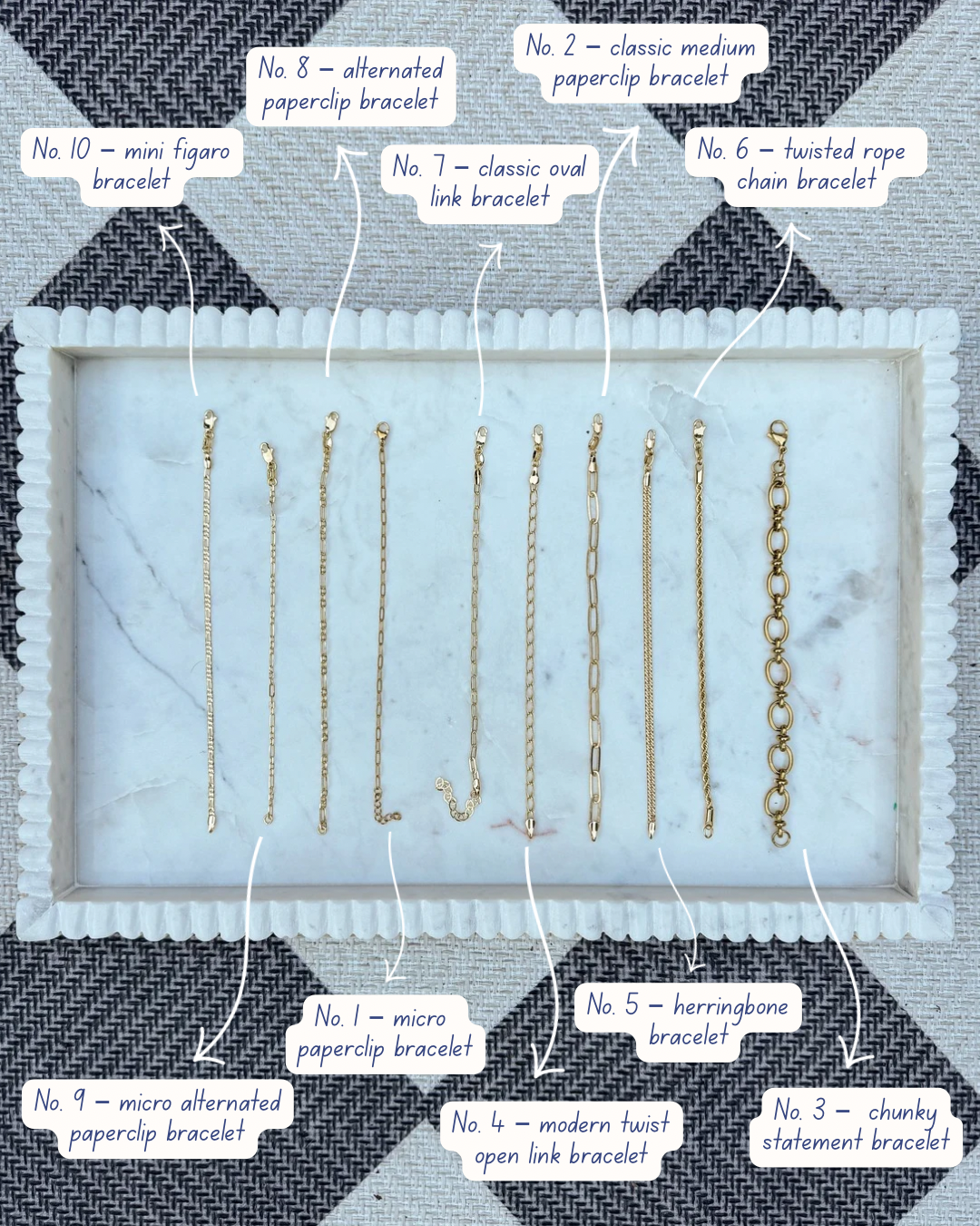 No. 2 — Classic Medium Paperclip Bracelet
