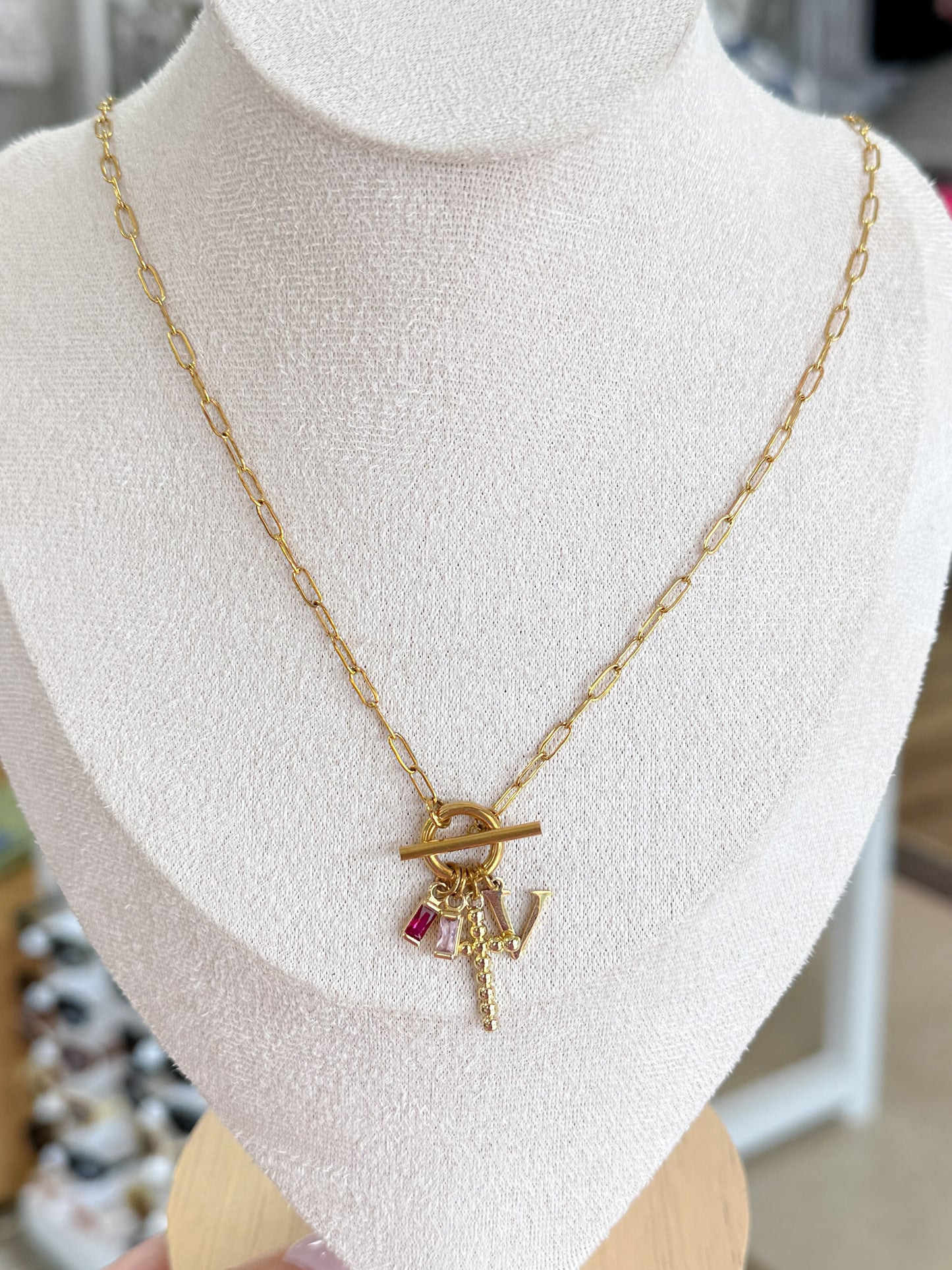 No. 1 — Dainty Paperclip Necklace + Toggle