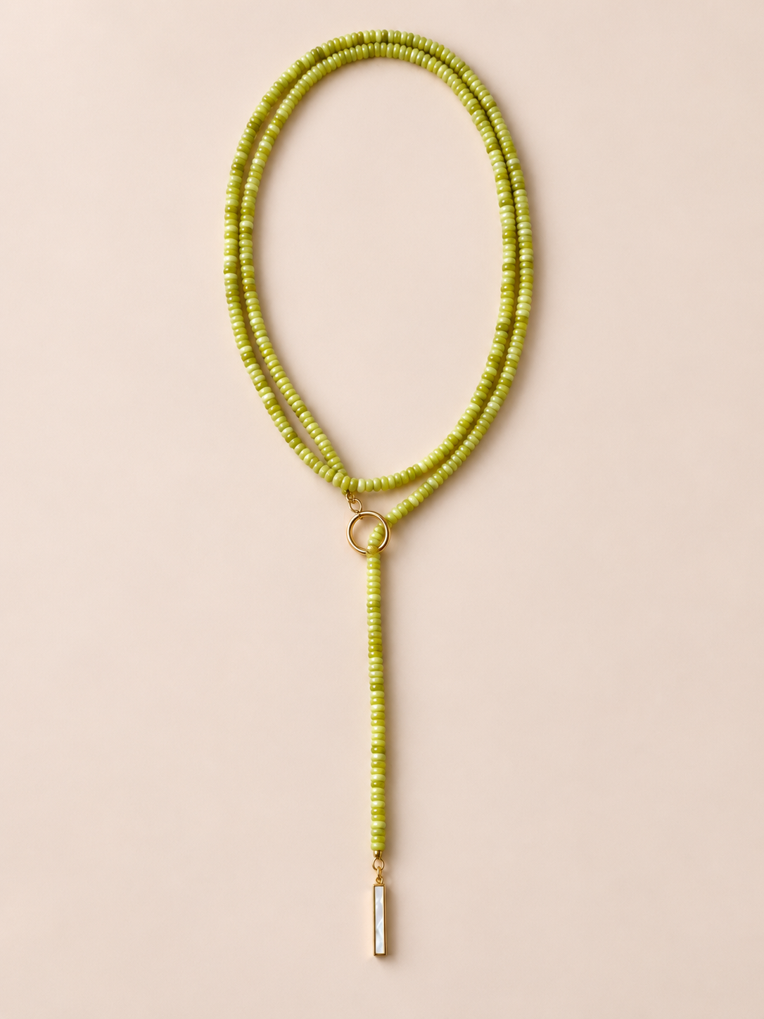 Landry Lariat Necklace - Olive