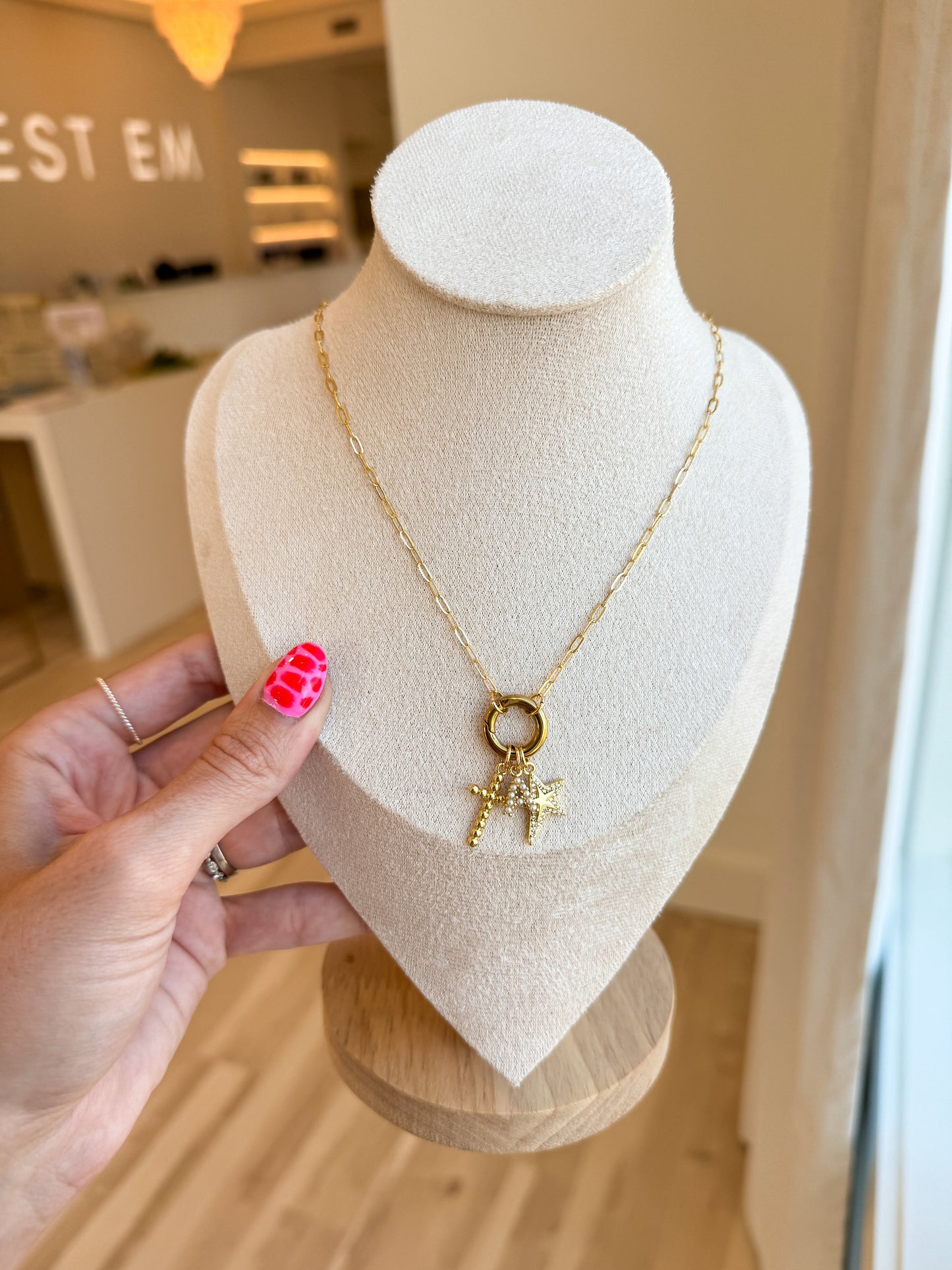 Gold Pave Star