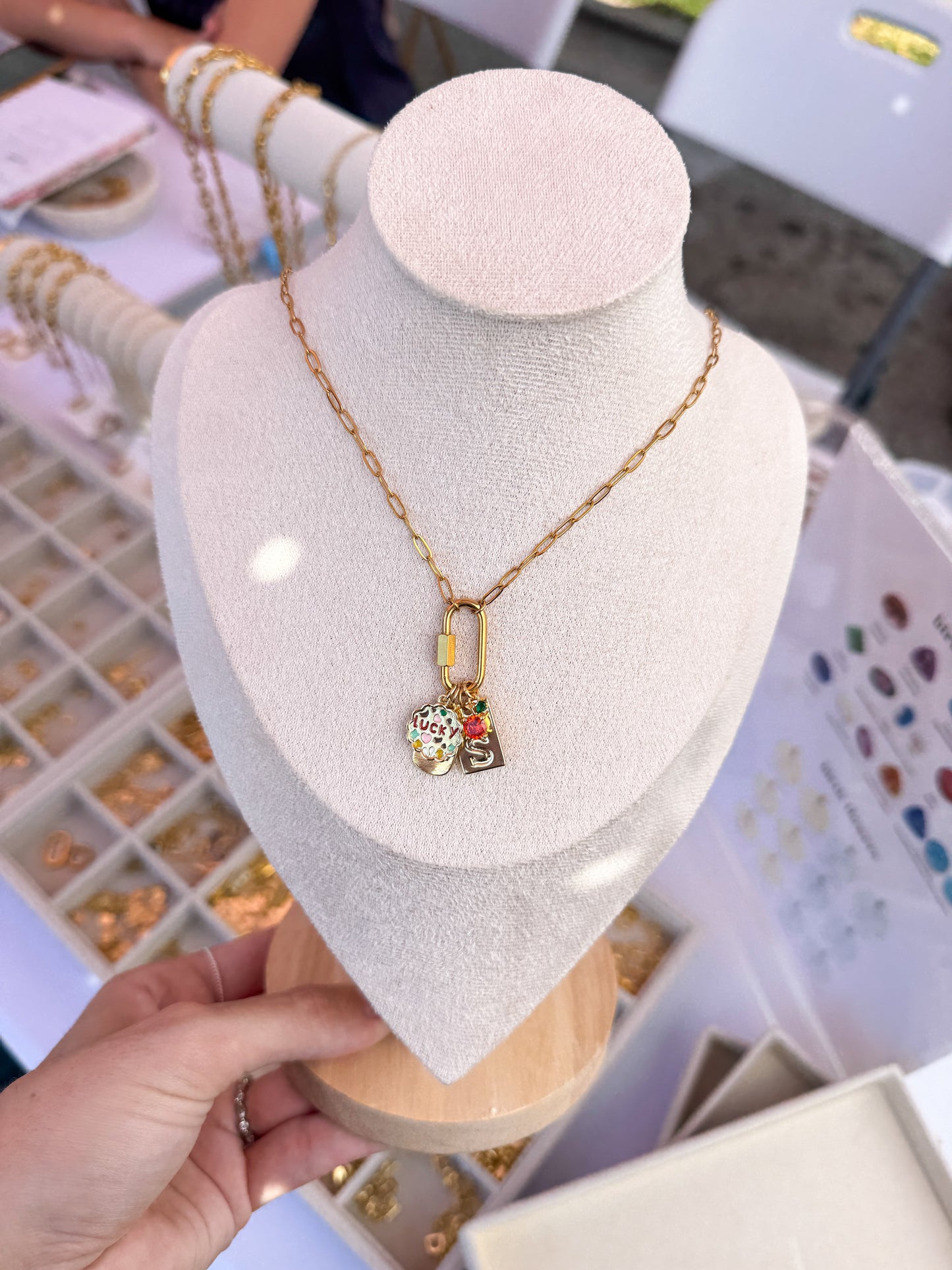 No. 1 — Dainty Paperclip Necklace + Carabiner
