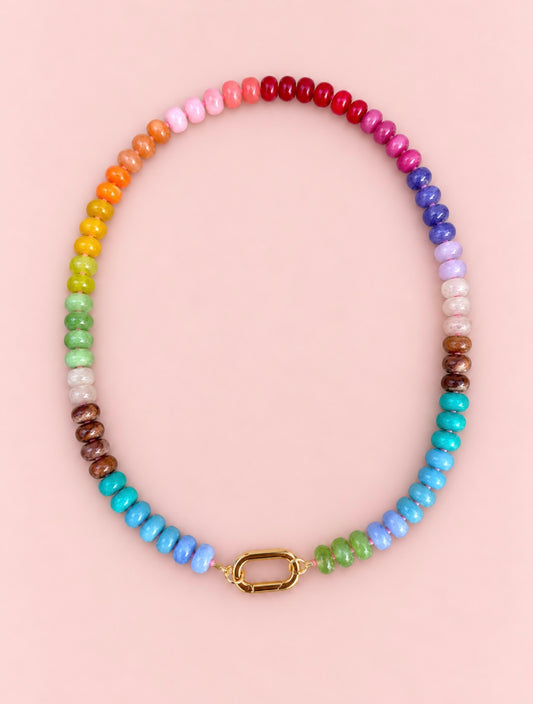 Custom Order: Gemstone Beaded Necklace