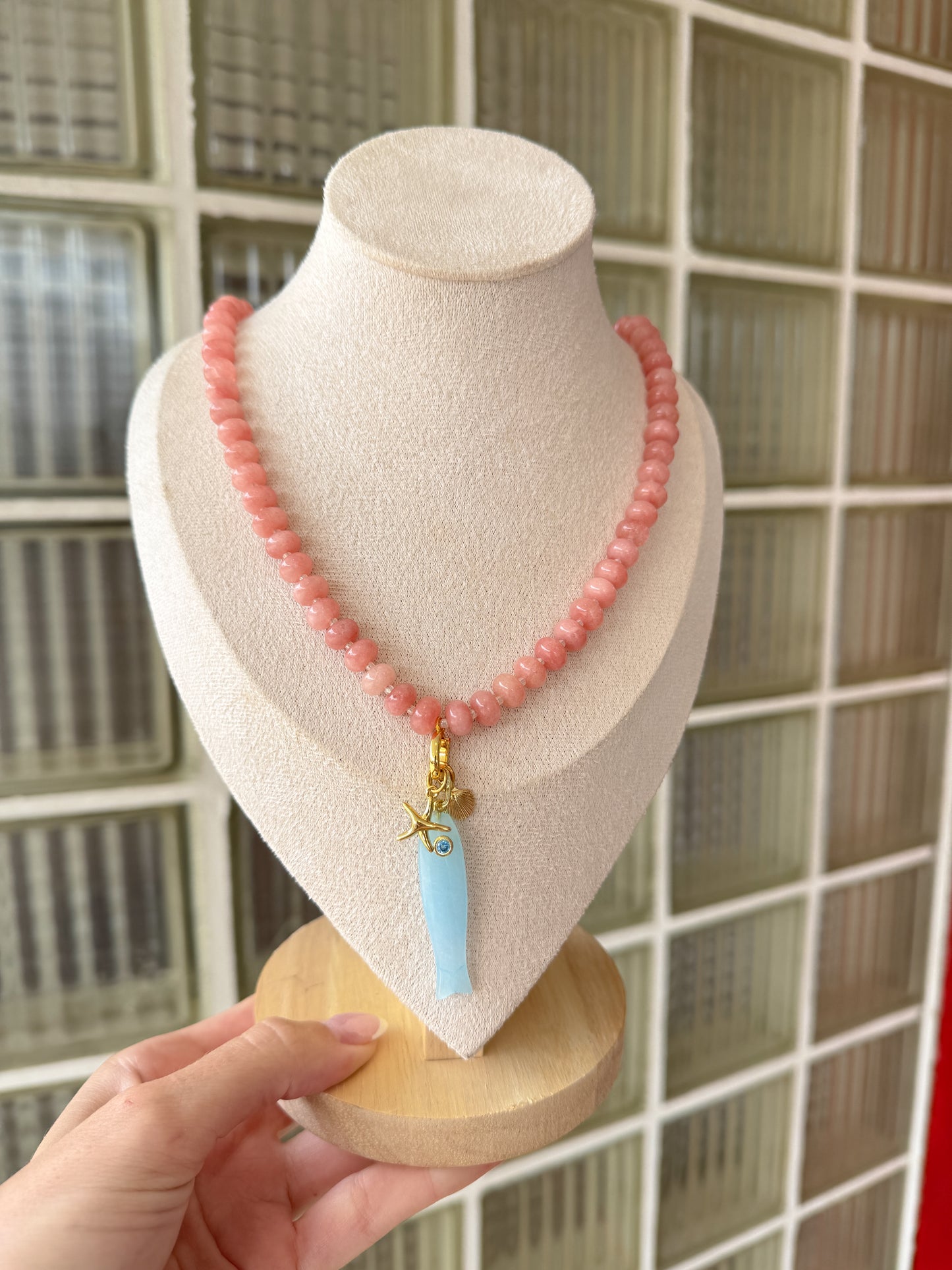 Custom Order: Gemstone Beaded Necklace