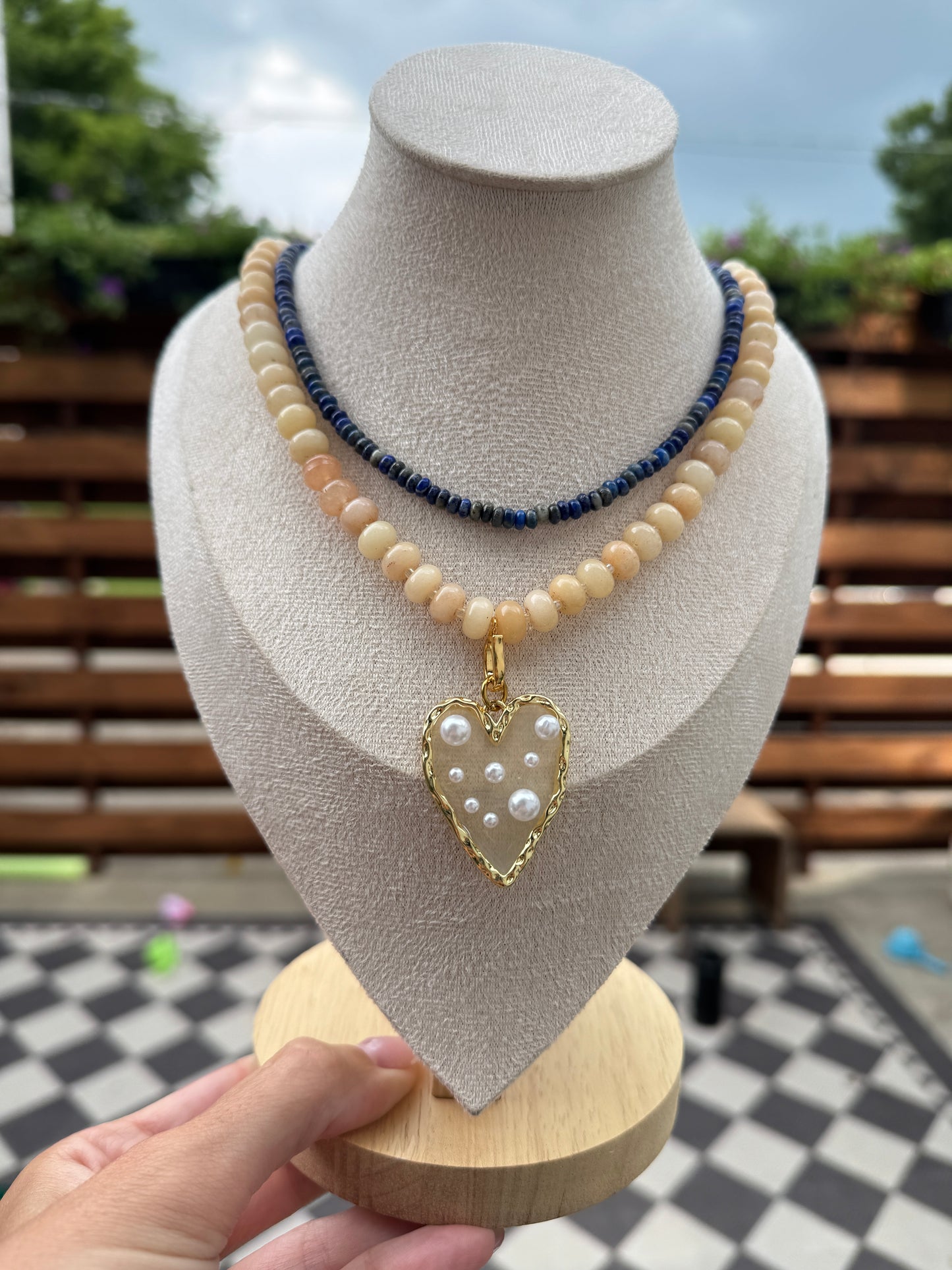 Custom Order: Gemstone Beaded Necklace
