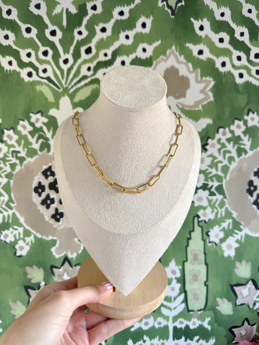No. 10 — Bold Paperclip Necklace