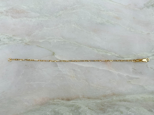 No. 9 — Micro Alternated Paperclip Bracelet