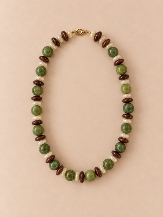 The Palmer Chunky Beaded Necklace