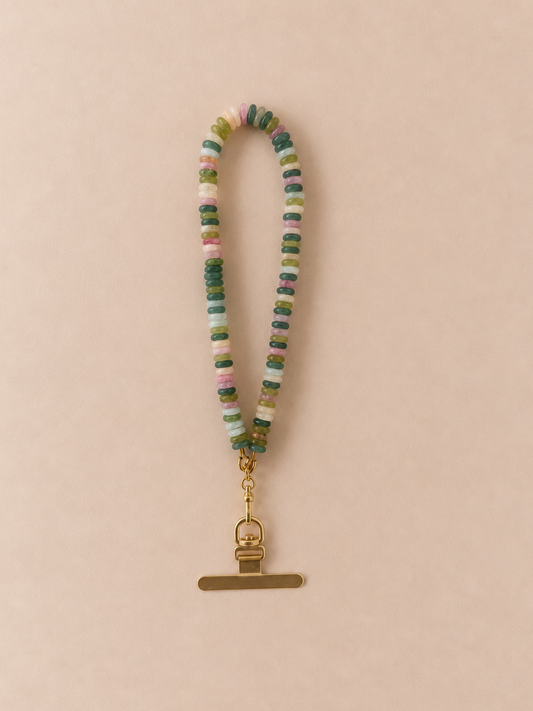Pastel Spritz Beaded Phone Wristlet