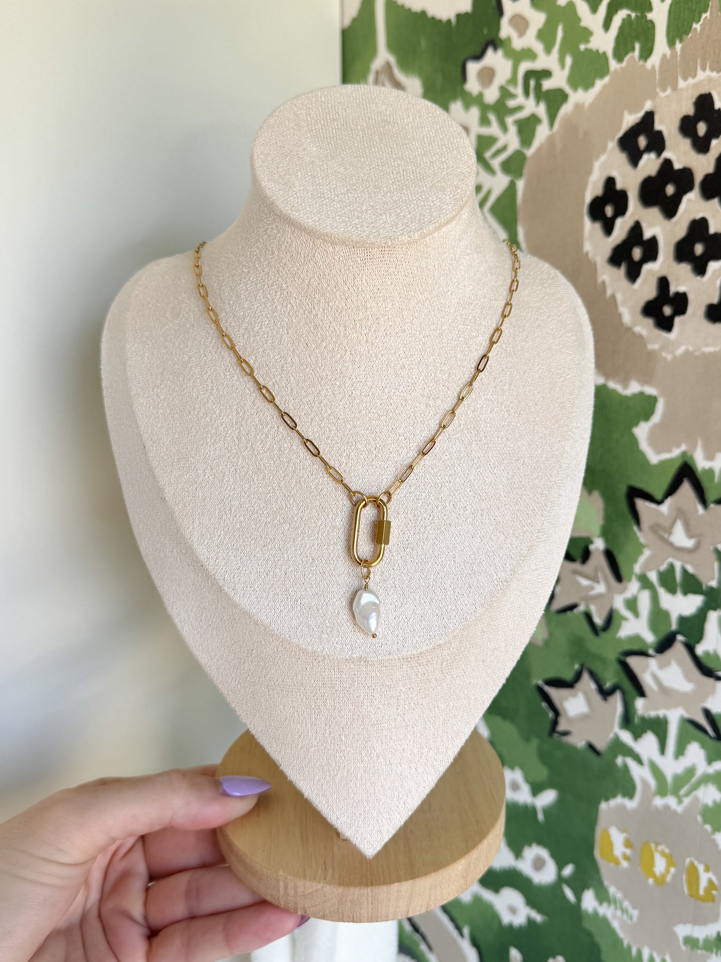 No. 1 — Dainty Paperclip Necklace + Carabiner