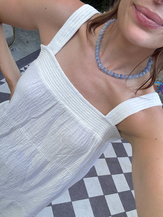 Cotton Candy (Blue) Beaded Necklace