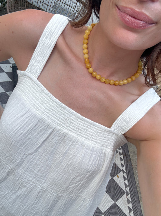 Buttercup Beaded Necklace