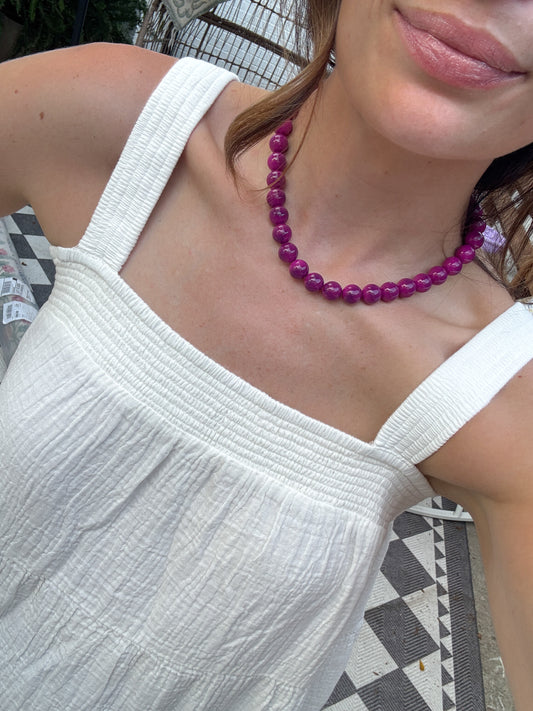 Hype Girl Beaded Necklace