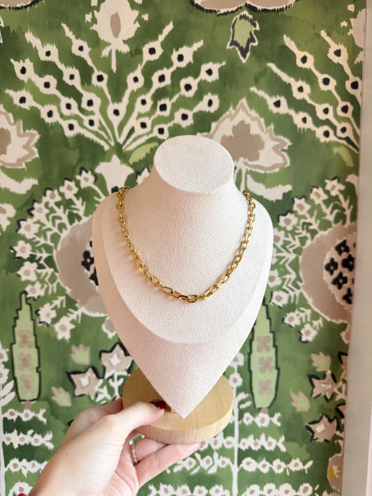 No. 8 — Chunky Oval Link Necklace