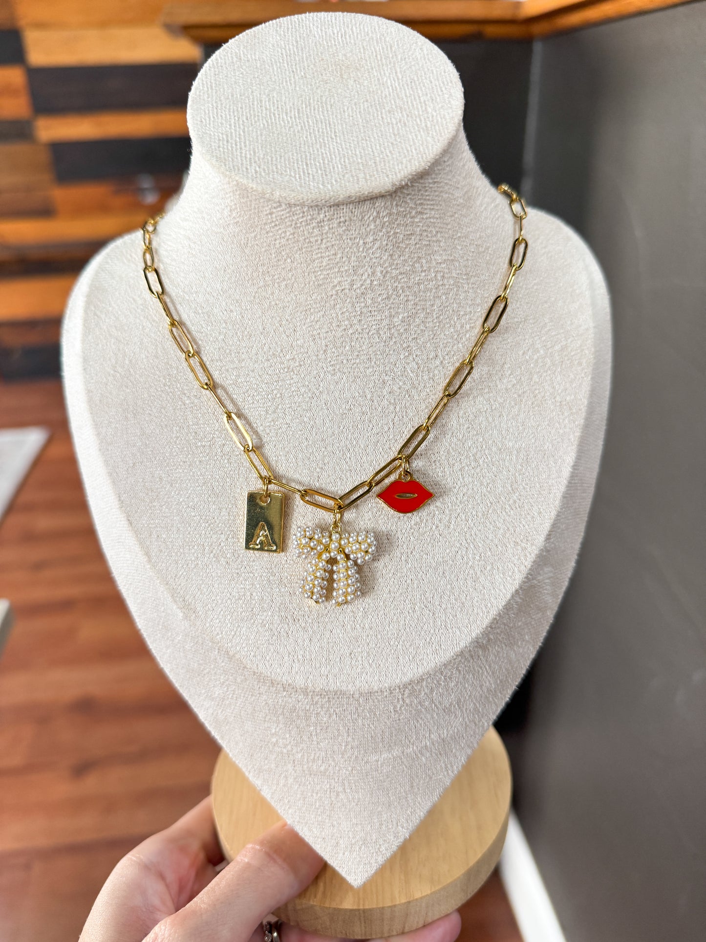Red Lips Charm