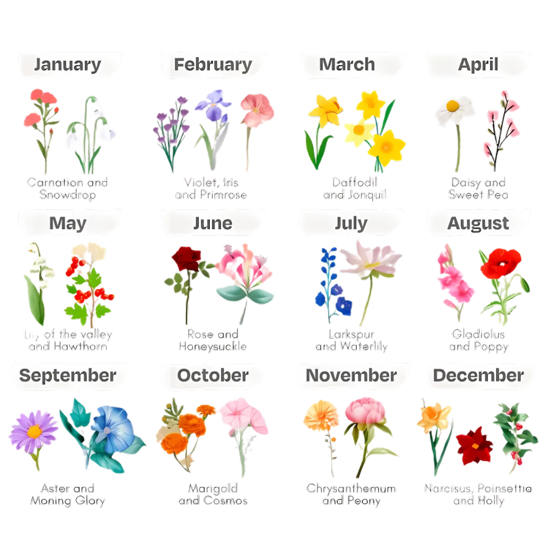 Birth Flower Charm