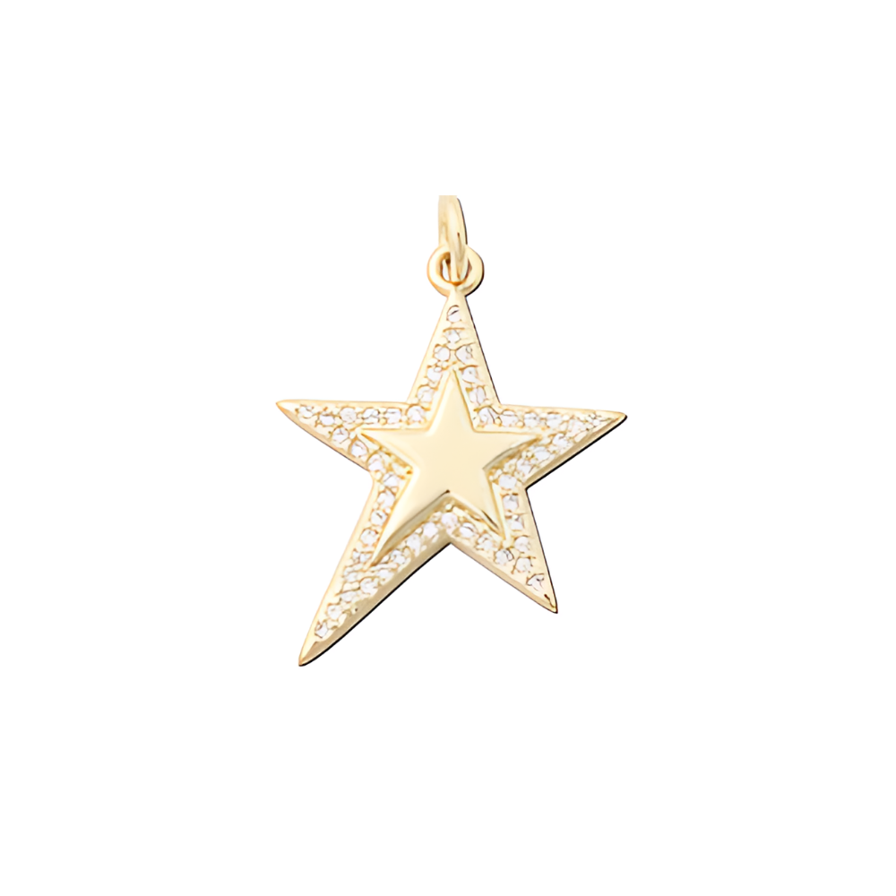 Gold Pave Star