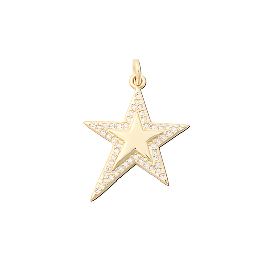 Gold Pave Star