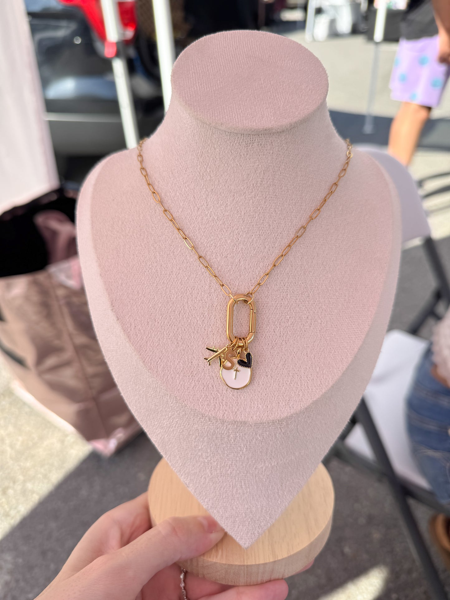 No. 1 — Dainty Paperclip Necklace + Carabiner