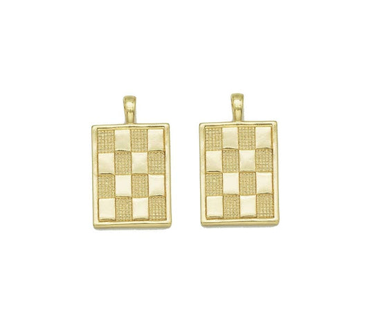 Checkerboard Rectangle Charm