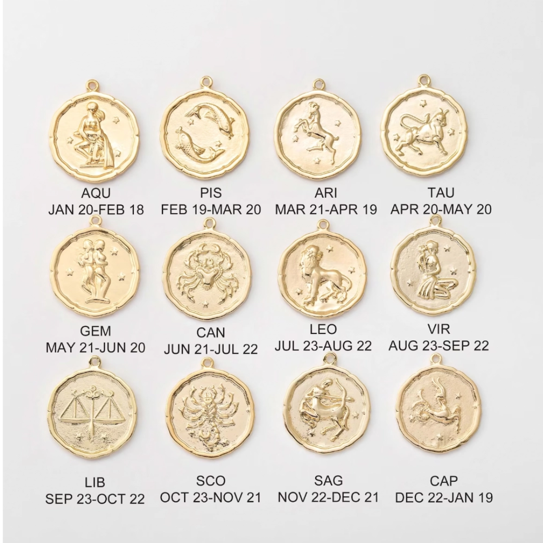 Zodiac Coin Charm