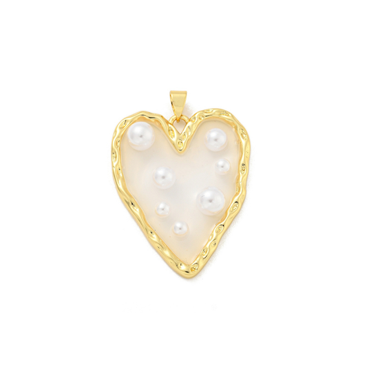 Pearl Studded Heart