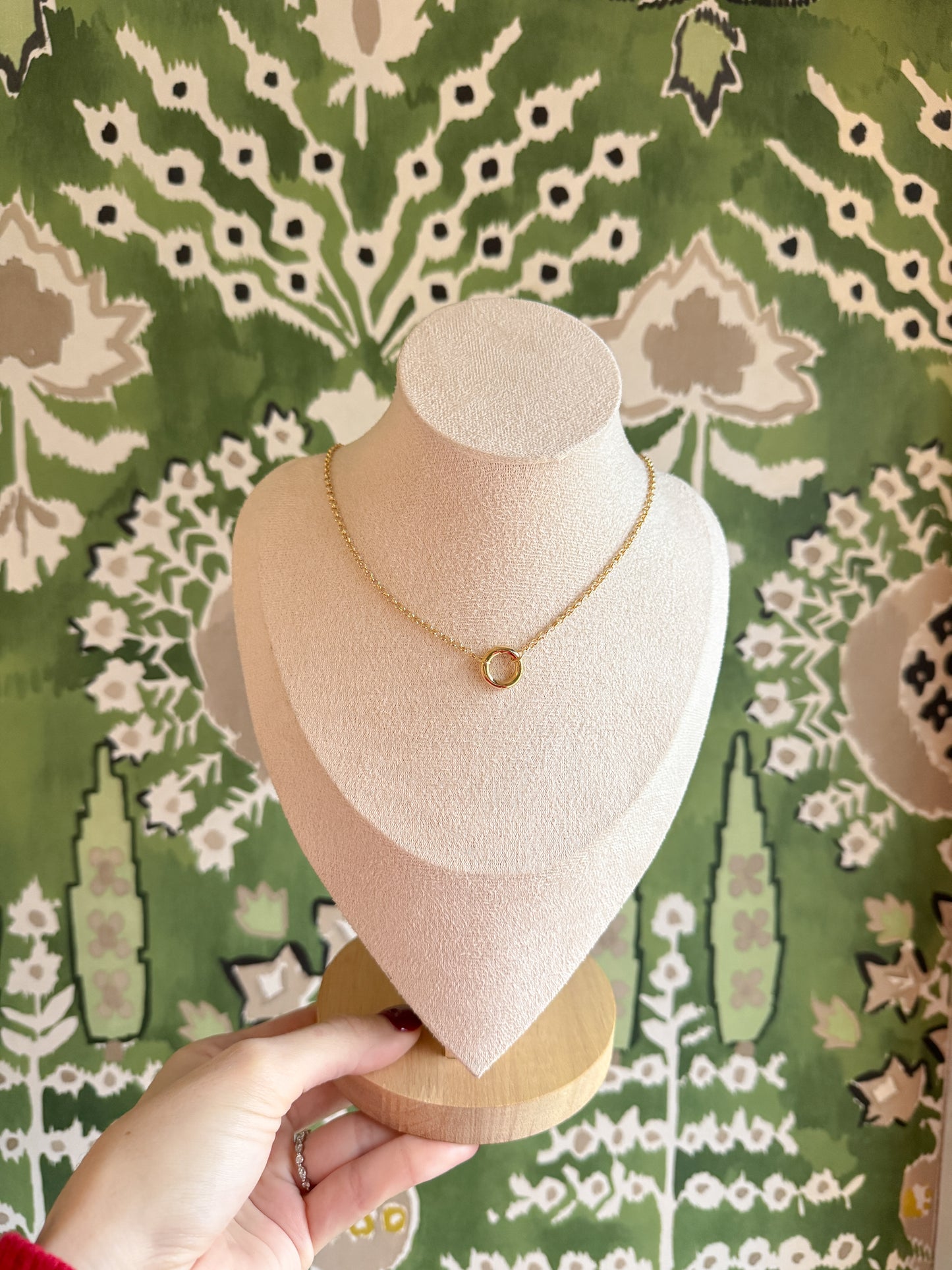 No. 12 — Geometric Circle Link Necklace