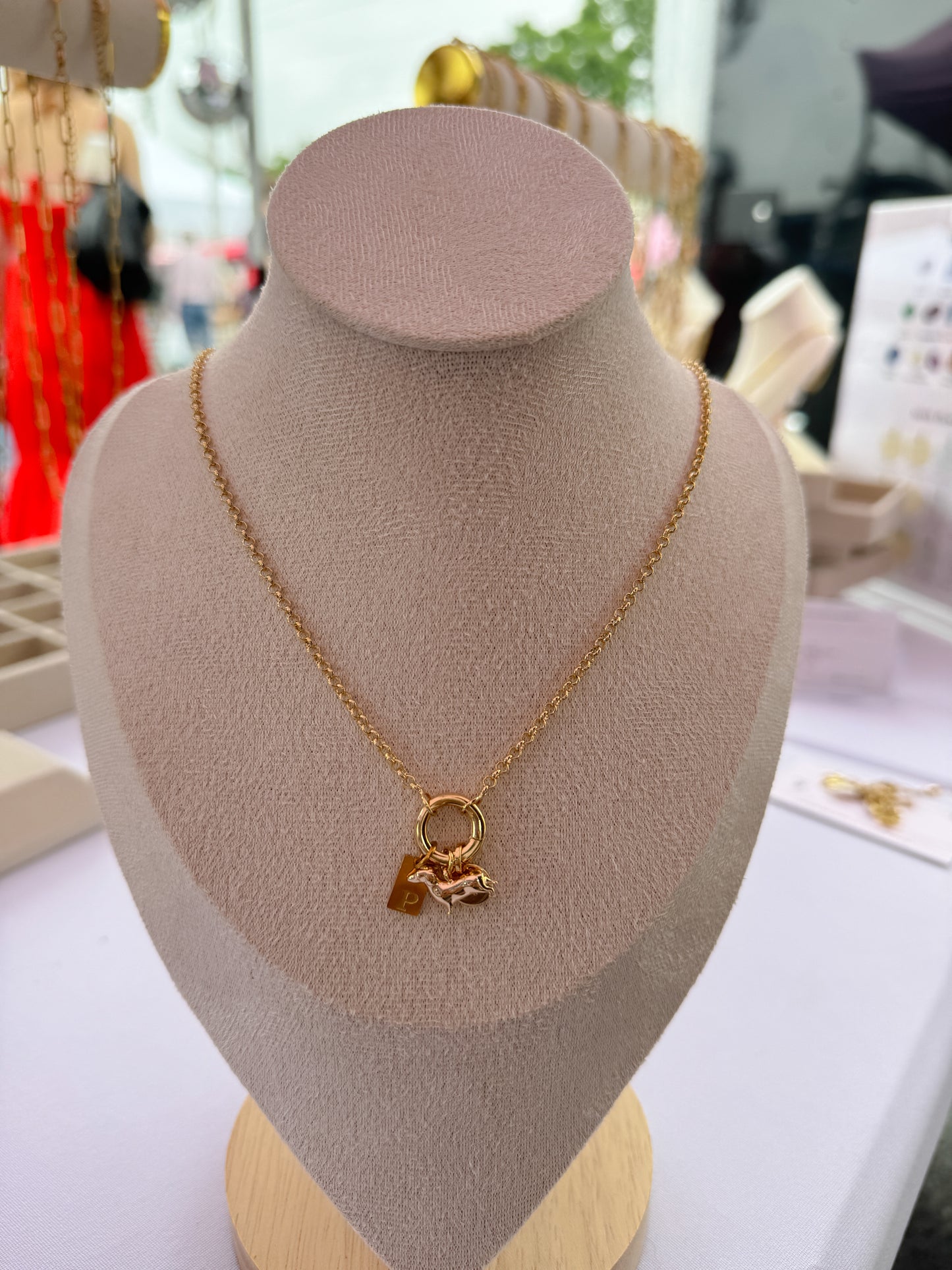 No. 12 — Geometric Circle Link Necklace