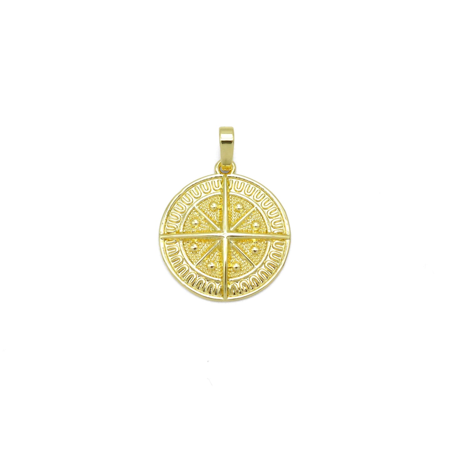 Compass Coin Charm