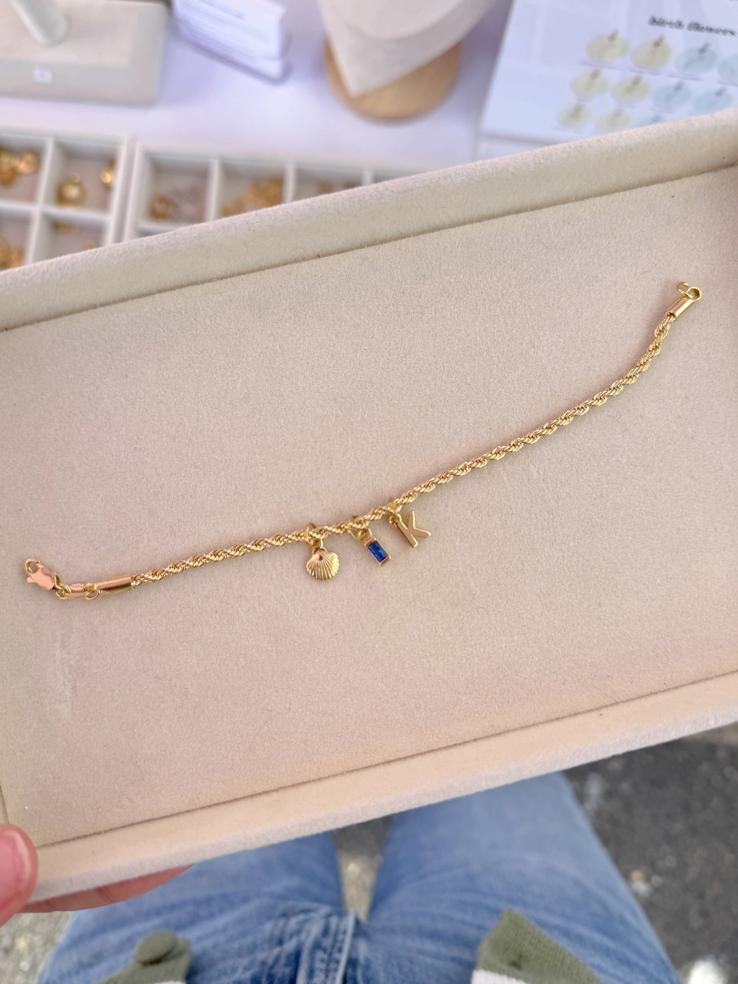 Birthstone Baguette Charm